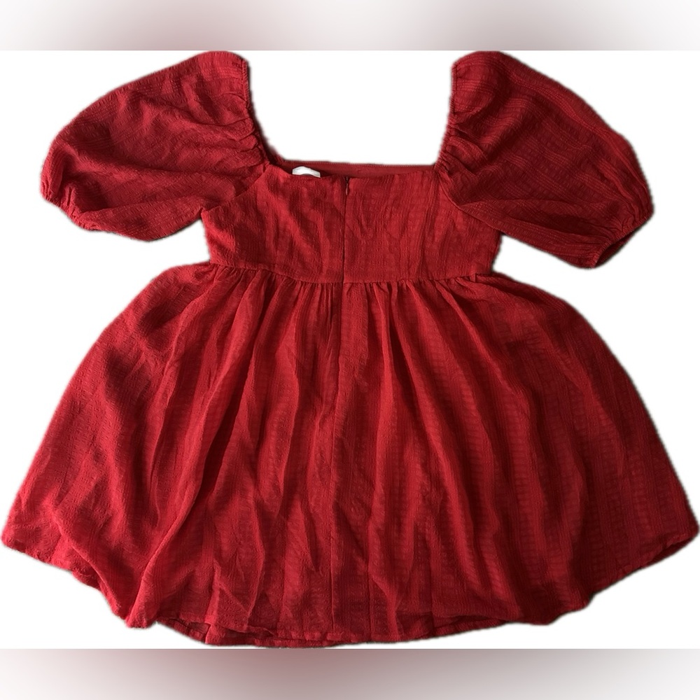 Indie Collection Red Babydoll Dress - Picture 3 of 6